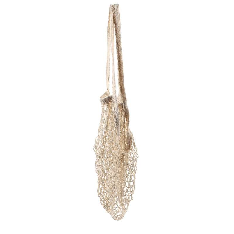 Cotton Mesh String Organizer Shopping Handbag Long Handle Net Tote
