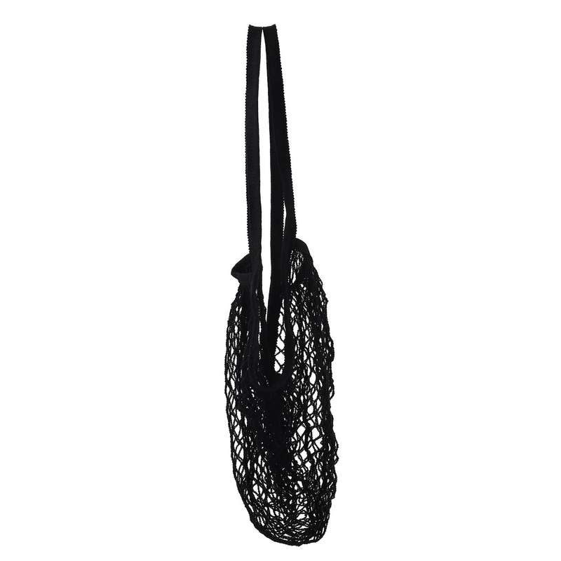 Cotton Mesh String Organizer Shopping Handbag Long Handle Net Tote