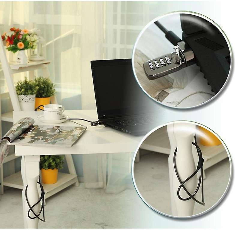 Laptop Cable Lock Laptop Security Locks Anti Theft 3 Keys 6.5