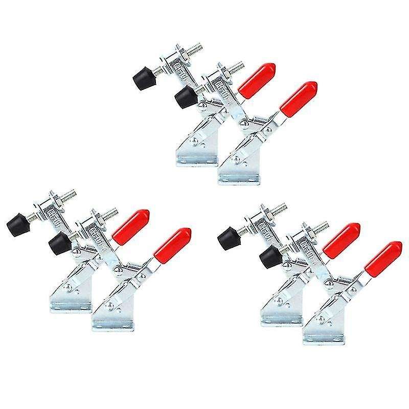 6x 101a 50kg 110lbs Grasshoppers Vertical Right Toggle Clamp Silver