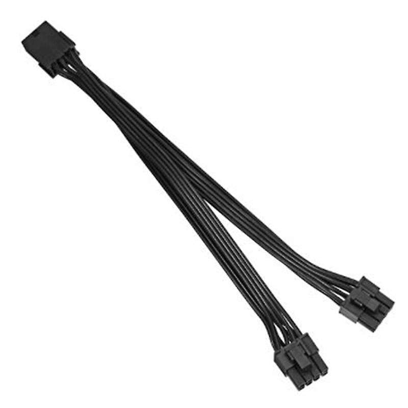 6 Pcs 8p Female to Dual 6+2pin Male Card One In Two Power Cord 20cm