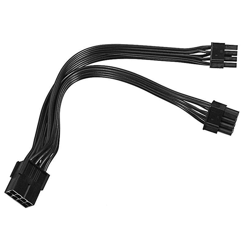 6 Pcs 8p Female to Dual 6+2pin Male Card One In Two Power Cord 20cm