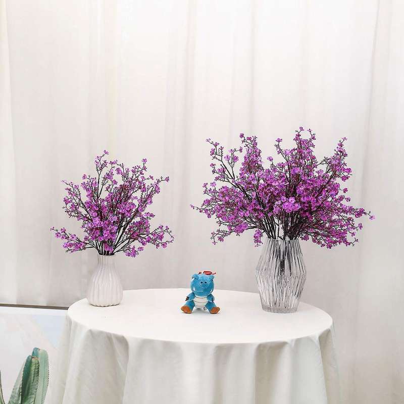Faux Flower Fake Babys Breath Flower Bulk Artificial Gypsophila D