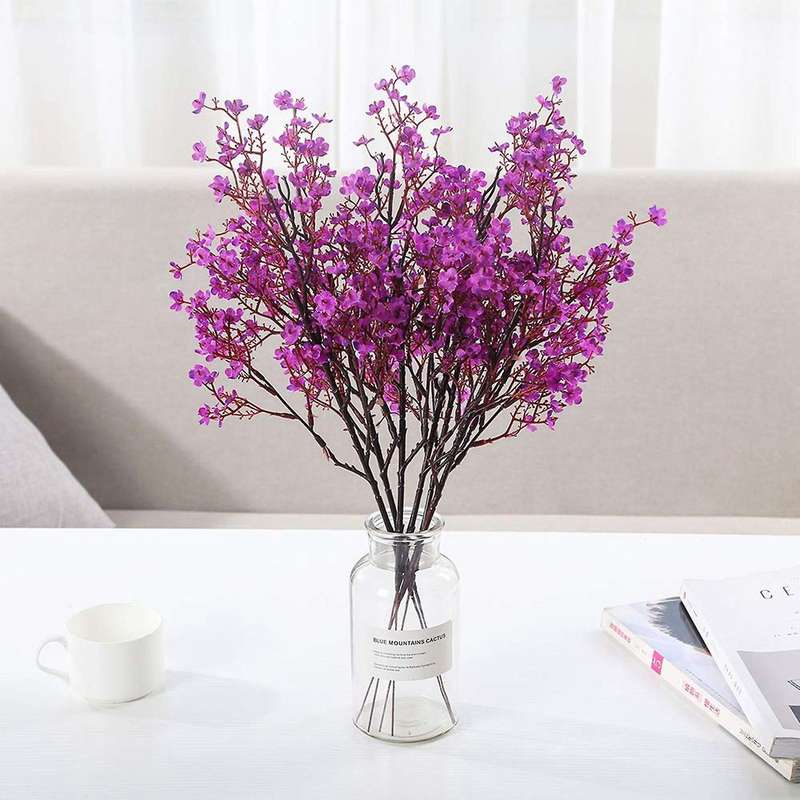 Faux Flower Fake Babys Breath Flower Bulk Artificial Gypsophila D