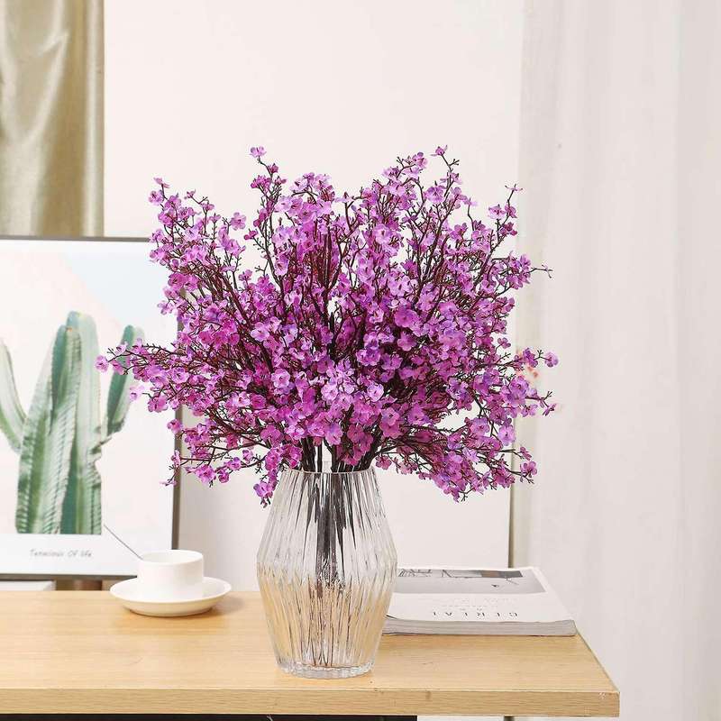 Faux Flower Fake Babys Breath Flower Bulk Artificial Gypsophila D