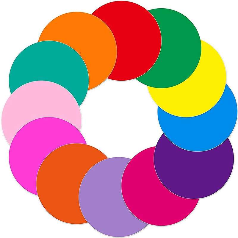 12pcs Dry Erase Removable Vinyl Dot Stickers for School 11.8inch