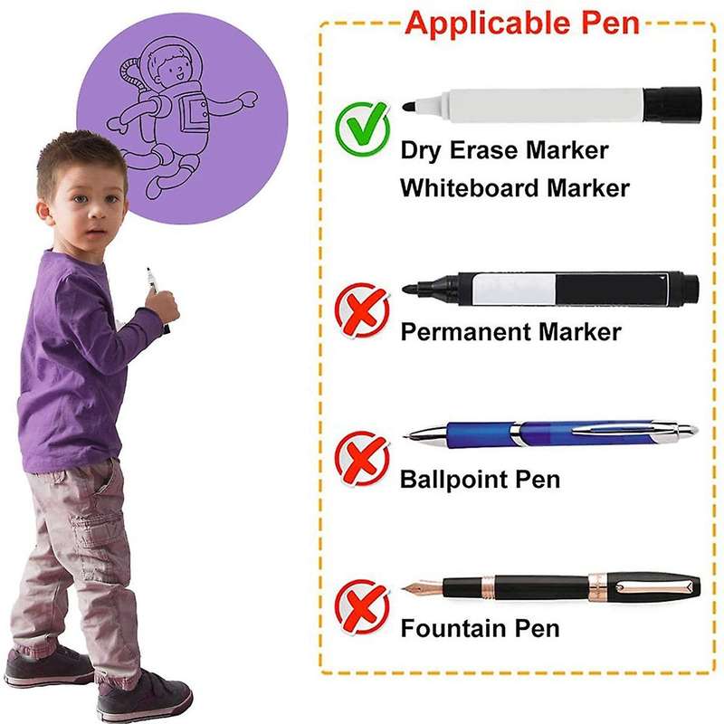 12pcs Dry Erase Removable Vinyl Dot Stickers for School 11.8inch