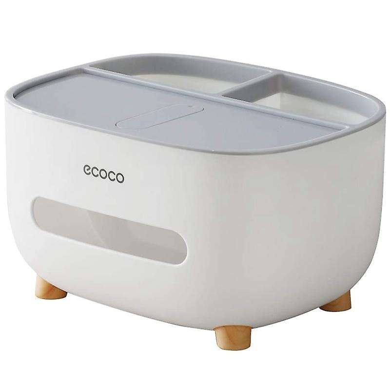 Ecoco Tissue Box Cover Holder with Storage, Napkin Tissue Box