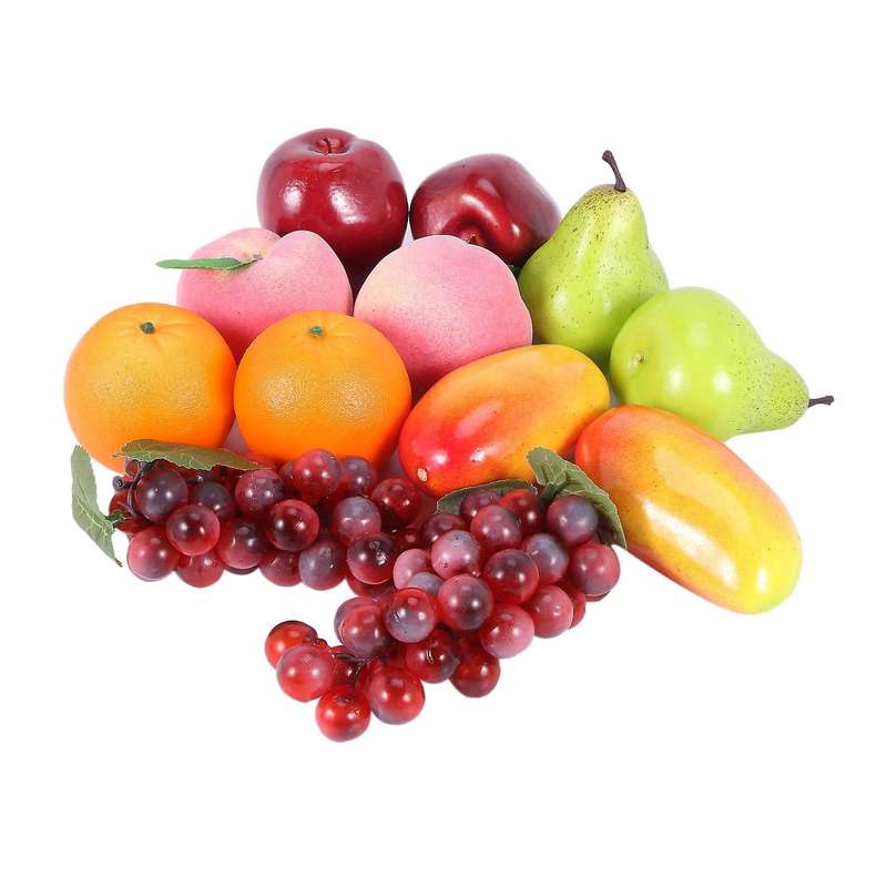 12 Pcs Artificial Fake Fruit Decor,home Kitchen Festival Decoration