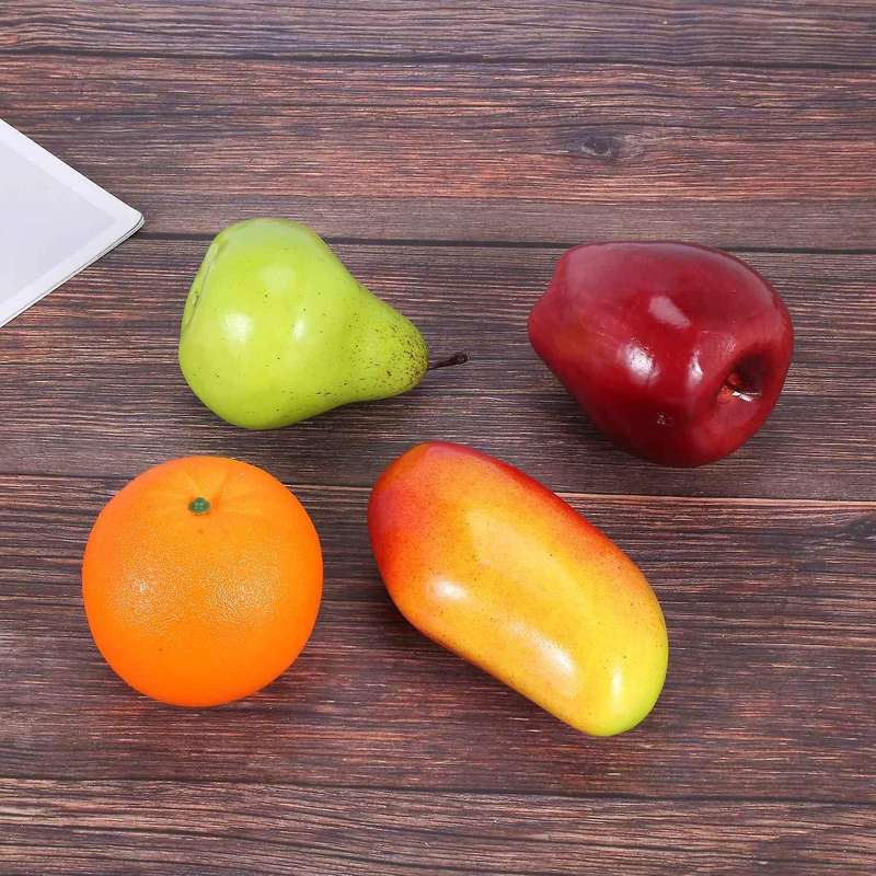 12 Pcs Artificial Fake Fruit Decor,home Kitchen Festival Decoration