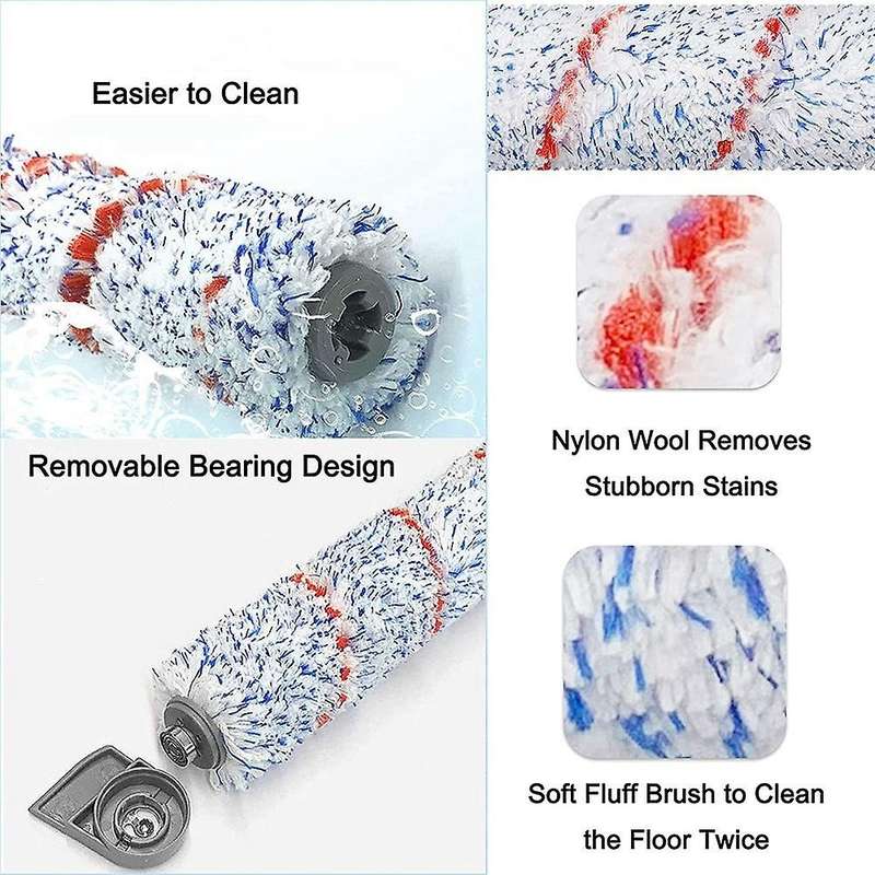 For Tineco Ifloor Wet Dry Cordless Vacuum Cleaner,2 Pack Roller Brush