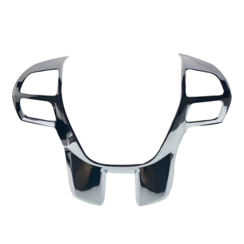 Car Steering Wheel Panel Cover Trim Frame Decorator,bright Silver