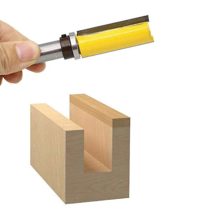 Straight Flush Trim Router Bit Set with 1/4inch Shank Bit (5pcs)