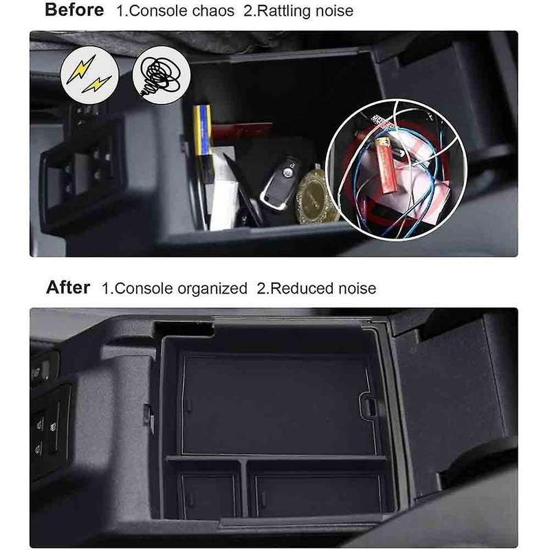 Center Console Organizer Tray for 2021 2022 Ford Bronco Black