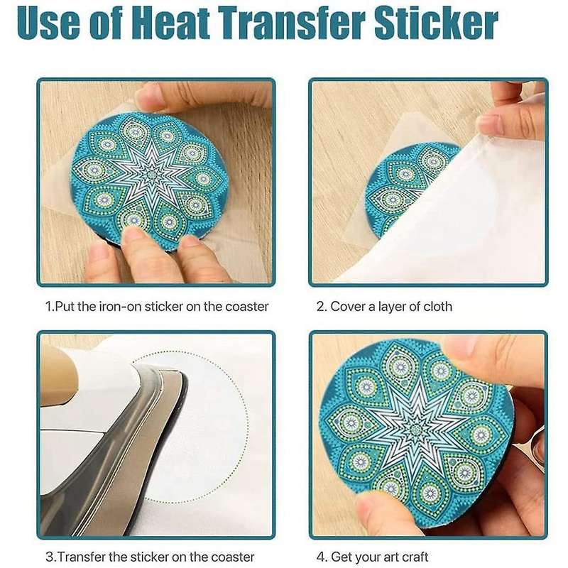 35pcs Round Sublimation Blank Coasters Sublimation Blank Cup Mat