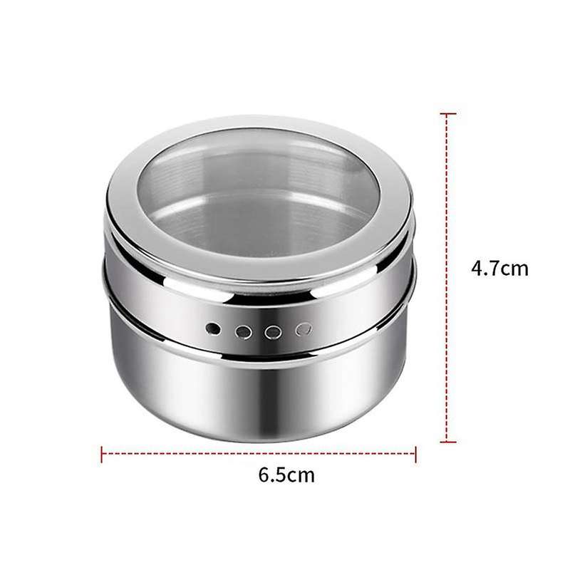 1 Set Spice Jar Seasoning Rack Stainless Steel Spice Organizer Box A