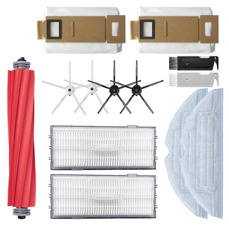 Mop Cloth Side Brush Dust Bag Main Brush Spare Parts for Xiaomi