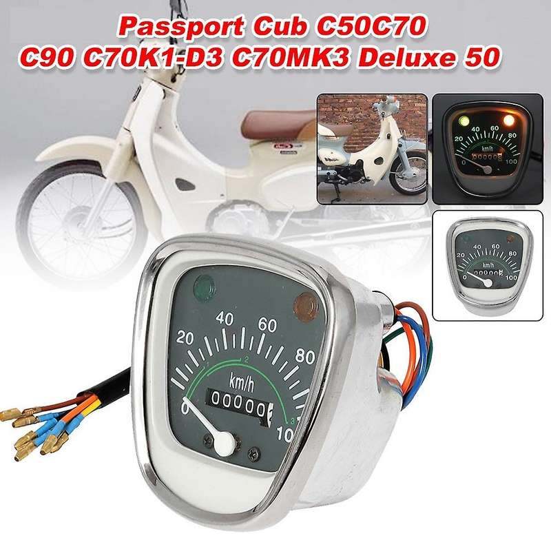 Retro Speedometer Tachometer for Honda Passport Cub C50 Universal