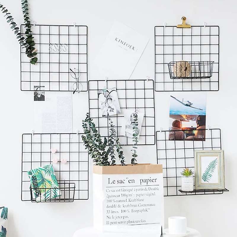 3 Pcs Wall Grid Panel Wire Basket,for Cabinet & Pantry Organization