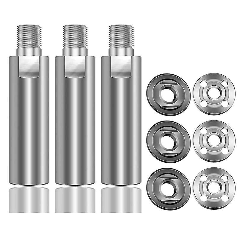 3pcs Angle Grinder Extension Connecting Rod, 80mm M10 Thread Shaft