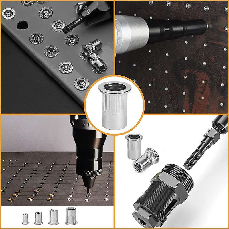 Rivet Nuts Assortment M6, 80 Pieces Rivet Nut M6 A2-70 Stainless
