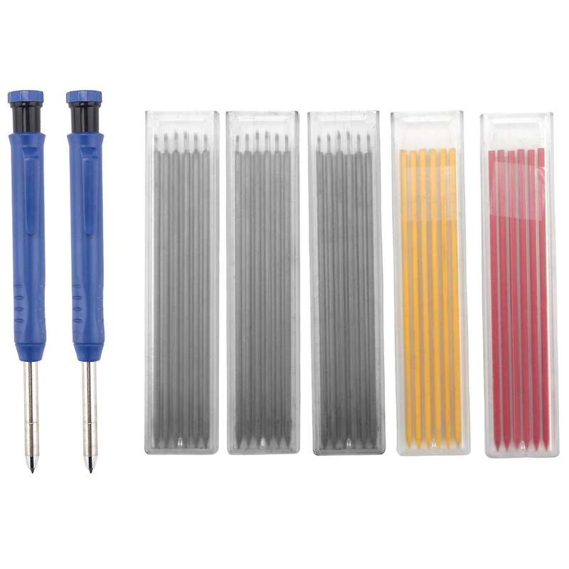 Solid Carpenter Pencil Set with 5 Boxes Mechanical Pencil A