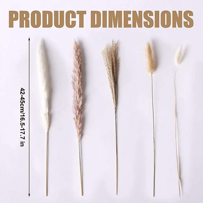 Natural Dried Pampas Grass - 85pcs Boho Home Decor Dried Flowers