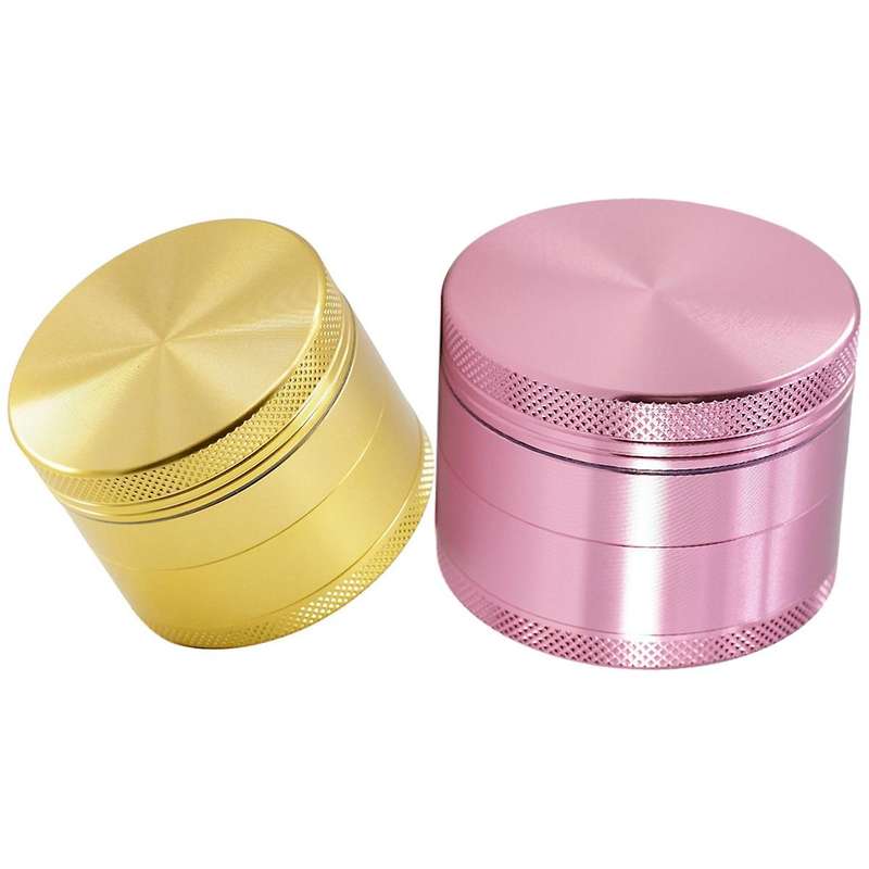 2inch 4 Piece Spice Herb Grinder, Durable and Exquisite 50mm(gold)