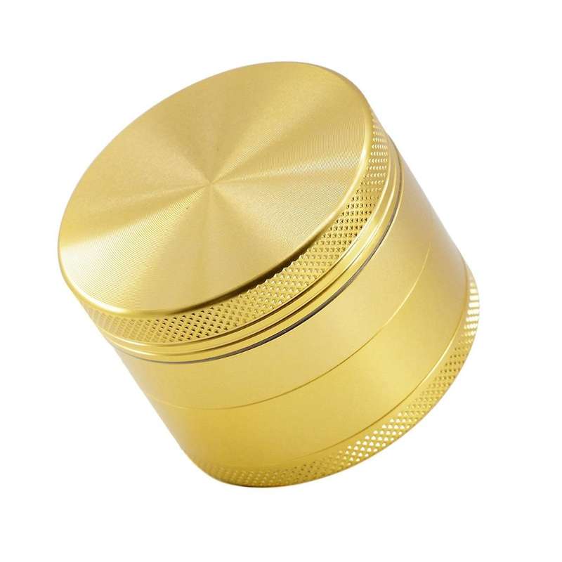 2inch 4 Piece Spice Herb Grinder, Durable and Exquisite 50mm(gold)