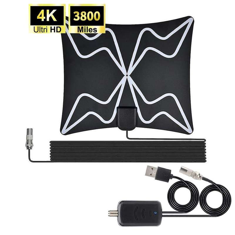 4k 3800 Miles Digital Hdtv Antenna Indoor Aerial Dvb-t2 Cbs Broadcast