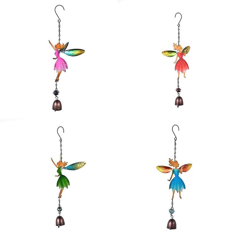 4pcs Angel Elf Wind Chime Hanging Outdoor Garden Wedding Decoration