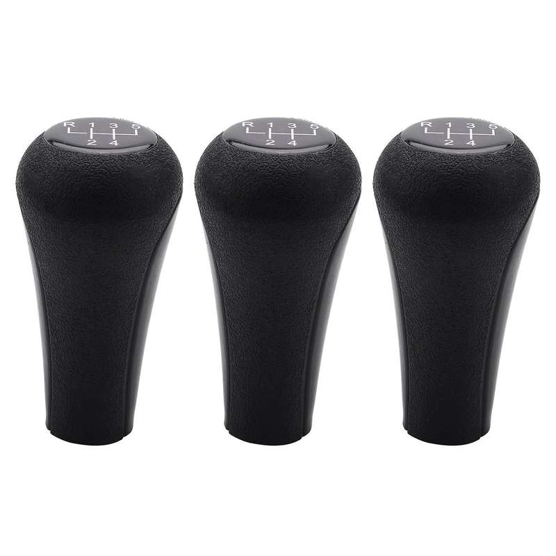 5 Velocidad Plastico Perilla Del Cambio (negro) Para Bmw Serie 1 A 7