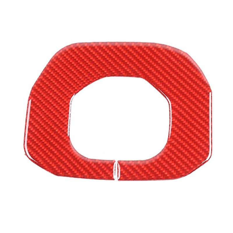 Steering Wheel Cover for Dodge Ram 1500 2018-2022, Red Carbon Fiber