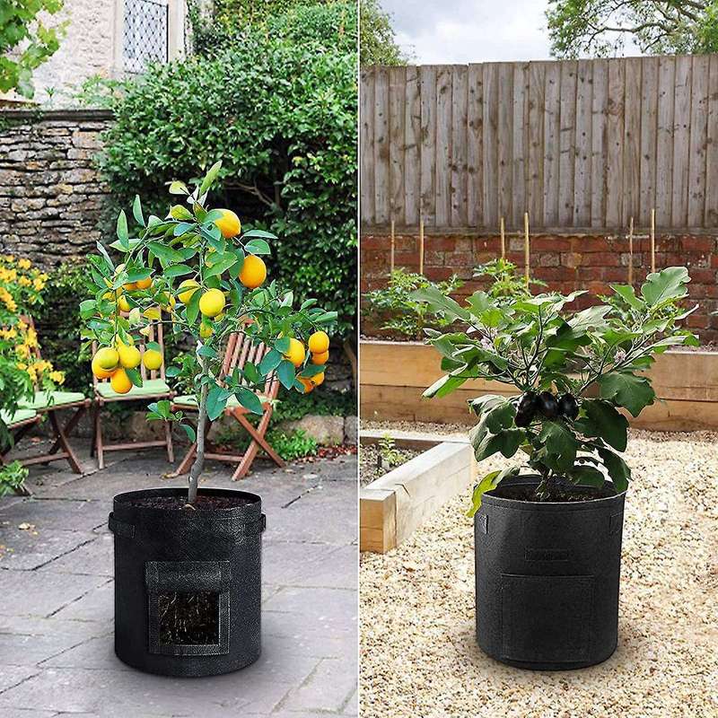 2 X Potato Plant Bag, 10 Gallons, Large Felt Plant Bags for Potatoes
