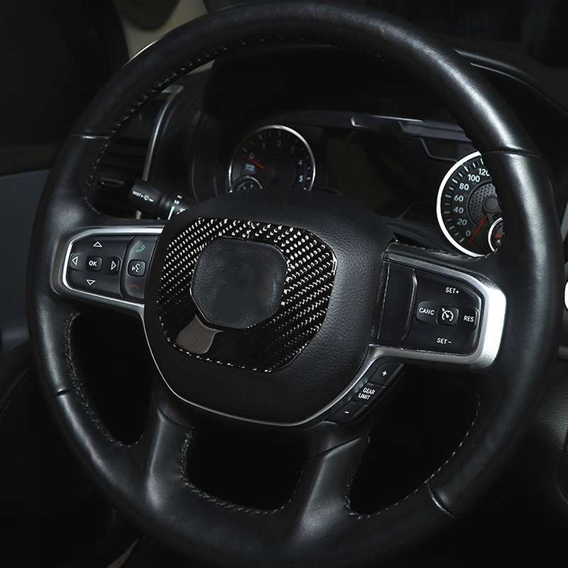Steering Wheel Cover for Dodge Ram 1500 2018-2022, Carbon Fiber