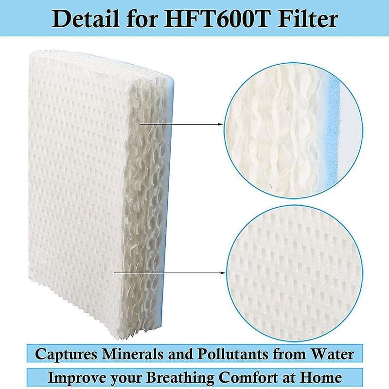 6 Pack Humidifier Filter for Honeywell Hft600 Hev615 Hev615b Hev620
