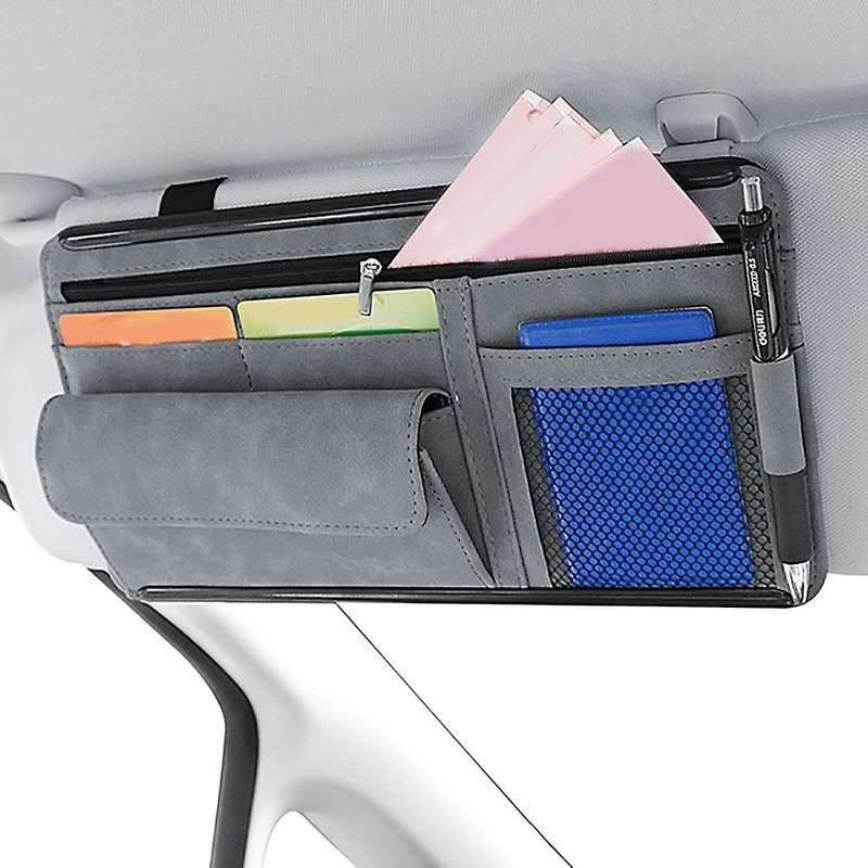 Car Visor Organizer for Car Interior Visor Organizer for Trucks Black