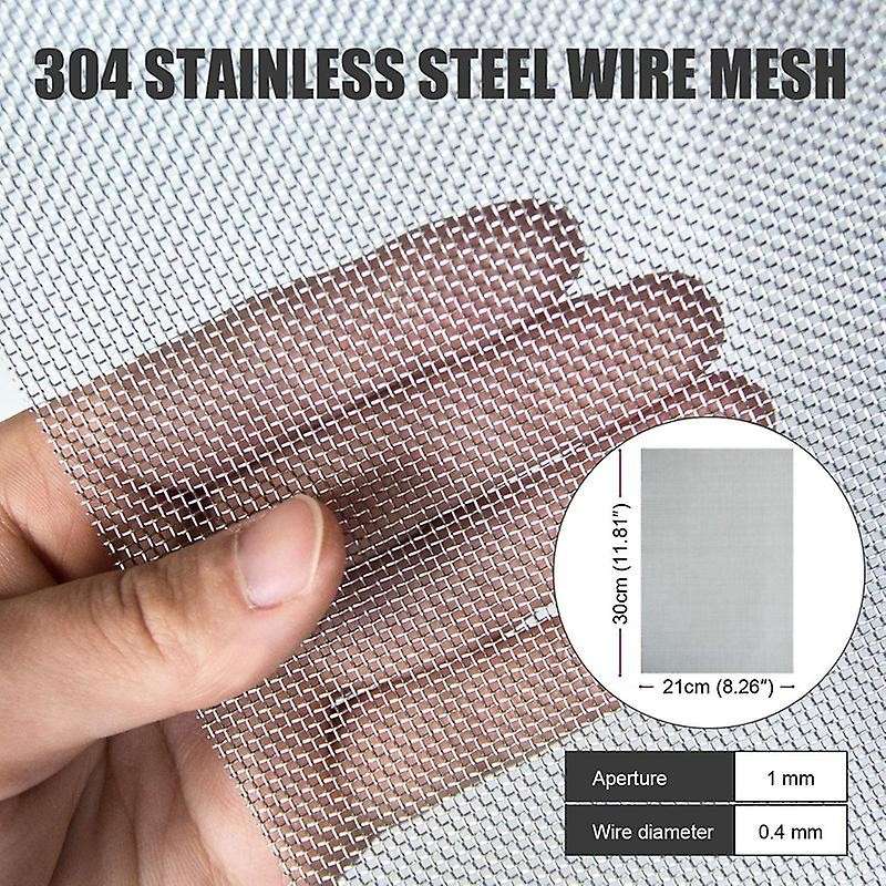 5pcs Stainless Steel Woven Wire Mesh-11.81inch X 8.26inch