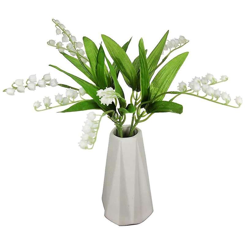 20 Pcs Artificial Lily Of The Valley Faux Flowers for Home Garden