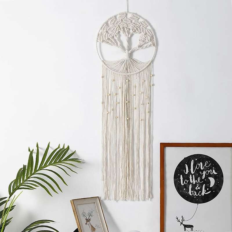 Dream Catcher Macrame Wall Hanging Woven Tree Wall Art Decoration