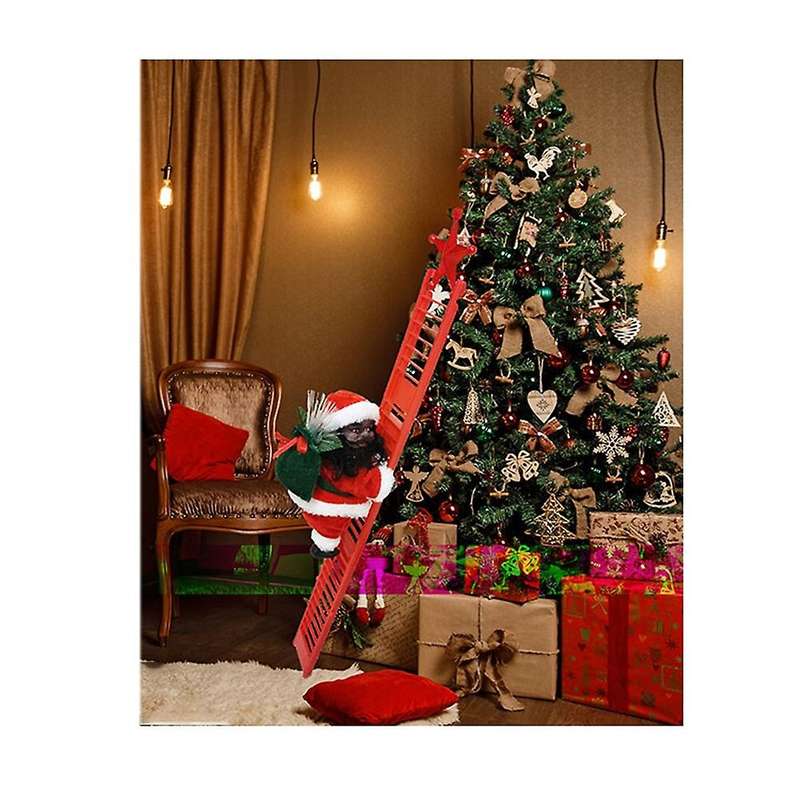Santa Claus Climbing Ladder Glowing Claus Kid Toy Children Gifts