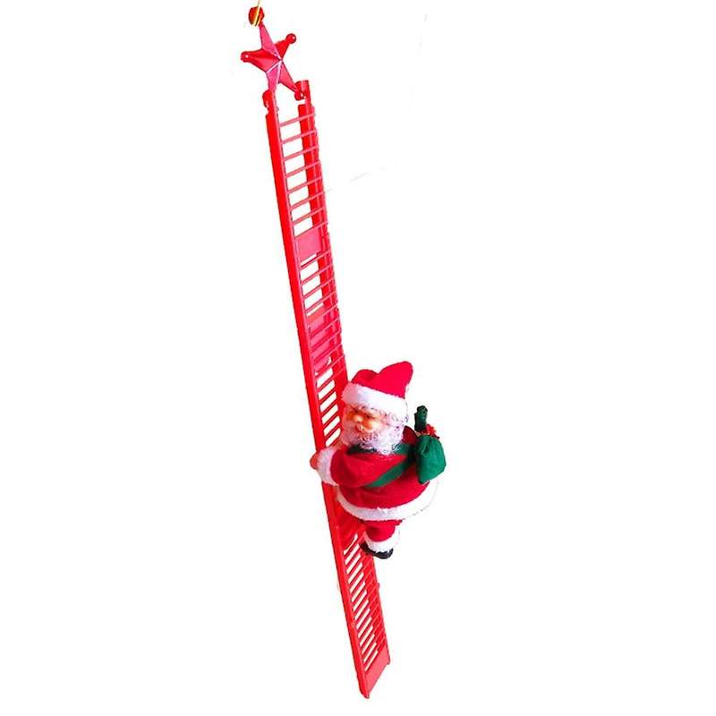 Santa Claus Climbing Ladder Glowing Claus Kid Toy Children Gifts