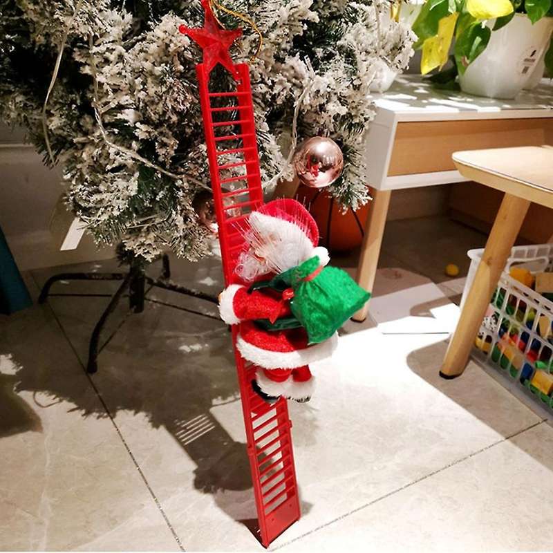 Santa Claus Climbing Ladder Glowing Claus Kid Toy Children Gifts