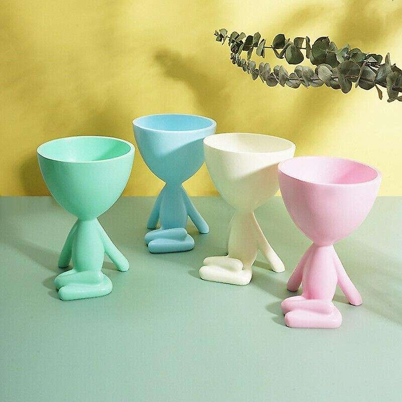 Flower Pot Vase Container Living Room Simple Decoration -green