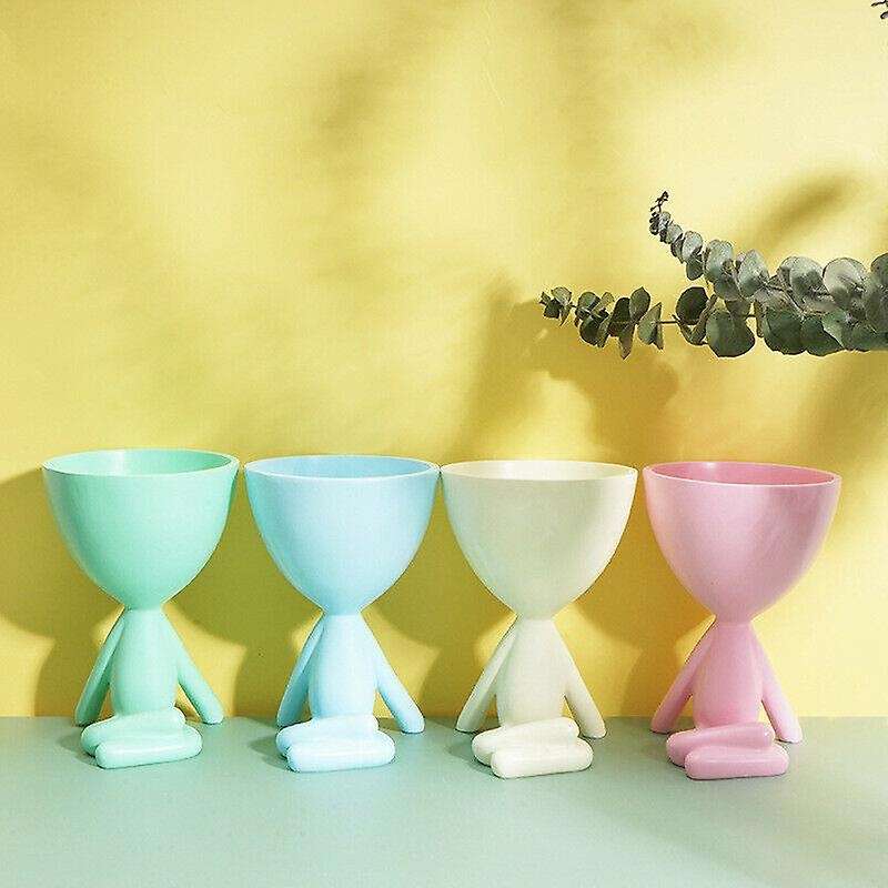 Flower Pot Vase Container Living Room Simple Decoration -green