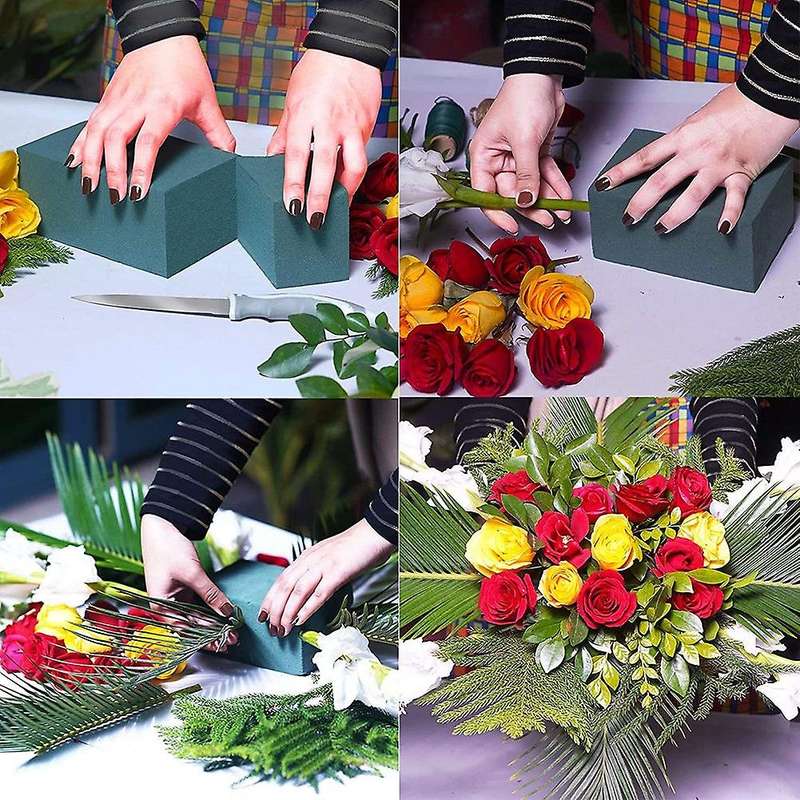 8 Pack Dry and Wet Floral Foam Blocks for Wedding,home Decoration