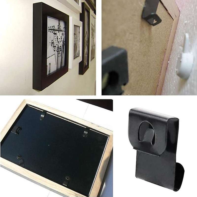 500 Pieces Picture Hook Iron for 2-3mm Photo Frame Plate Thickness