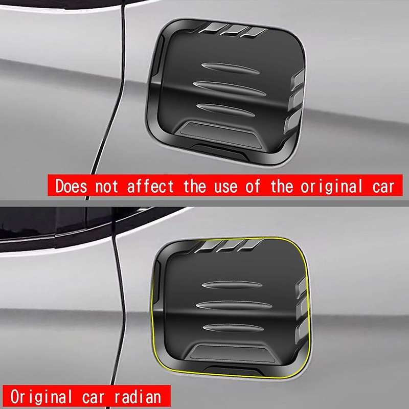 Car Matte Black Fuel Tank Cover Oil Tank Cap Decoration Stickers