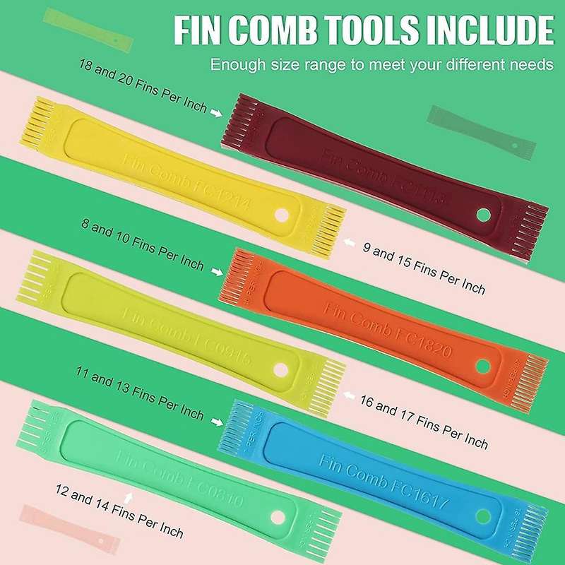 4pcs Air Conditioner Fin Cleaner Set