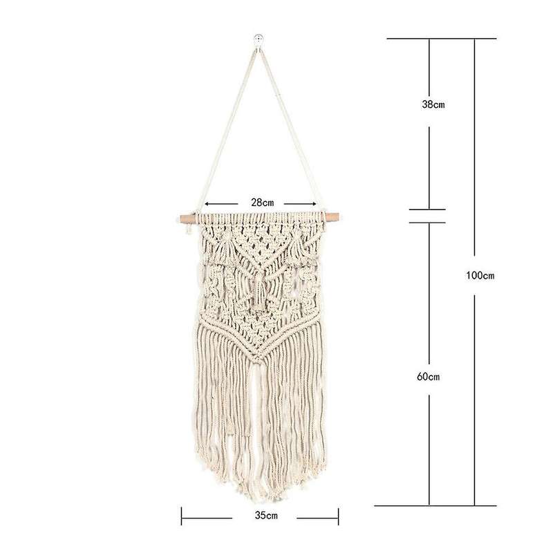 Macrame Wall Hanging Hand Woven Boho Tapestry for Home Decoration